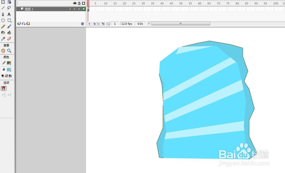 flash如何绘制冰封的效果