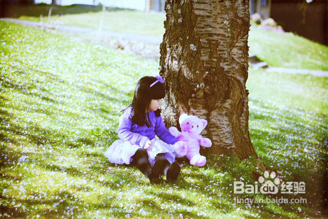 樱花树下的蓬蓬裙小公主(组图)