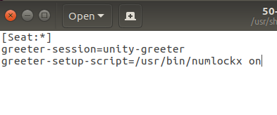 ubuntu17.04设置开启自动开启小键盘