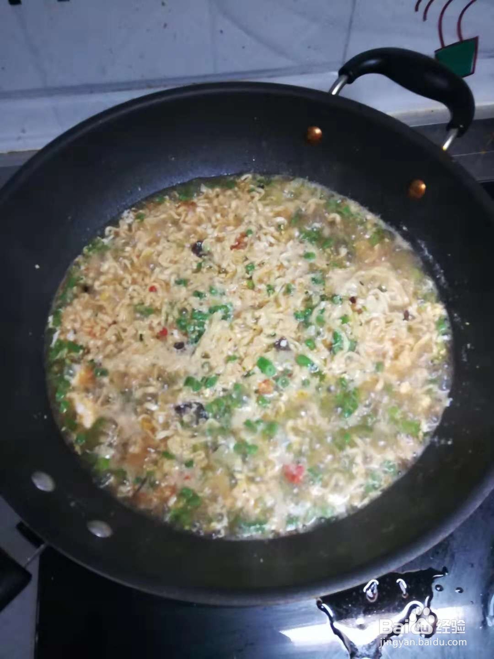 长豆角炝锅泡面