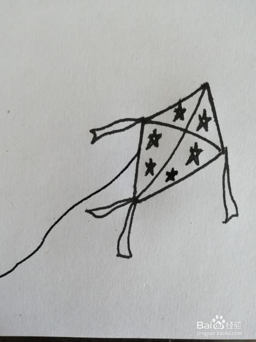 风筝的简笔画怎么画，风筝简笔画