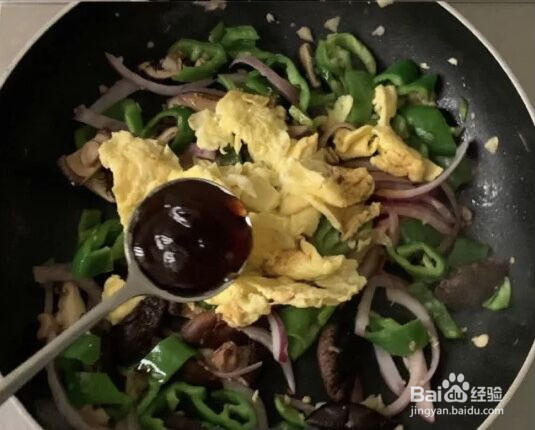 香菇炒鸡蛋的做法