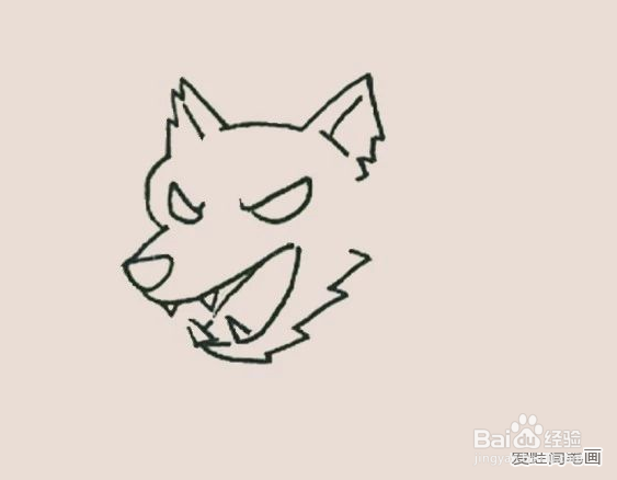 简笔画之大灰狼