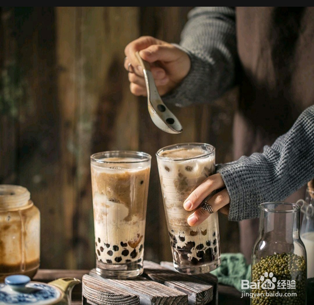 如何制作珍珠绿豆沙鲜奶