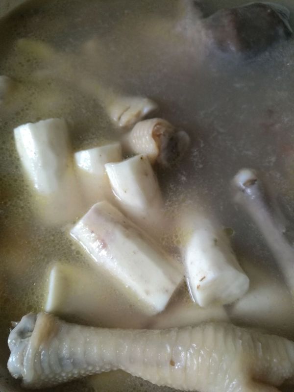 眉豆猪肚鸡爪汤