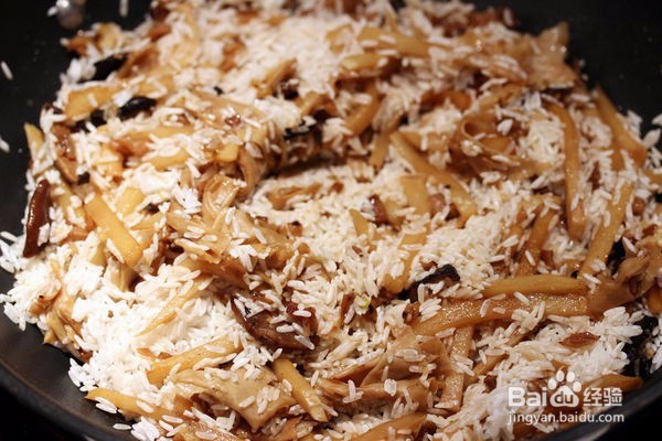 竹笋菜脯炊饭