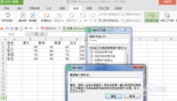 WPS是怎么不让人修改的