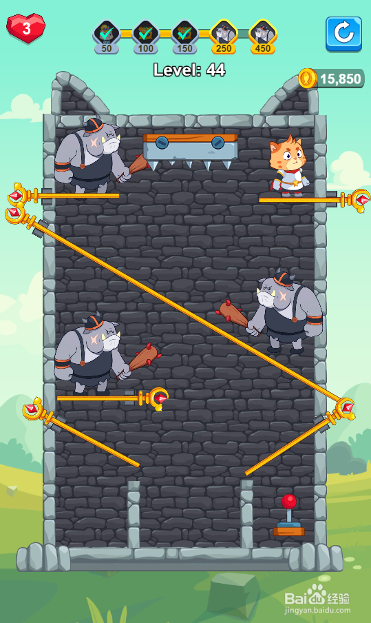 Hero Mission 2的Level 44怎样过关？