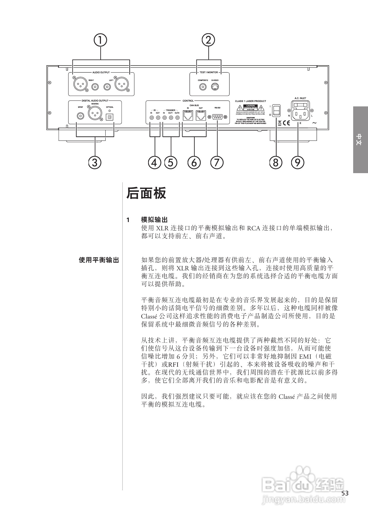 CLASSE CDP-102光盘播放机用户手册:[3]