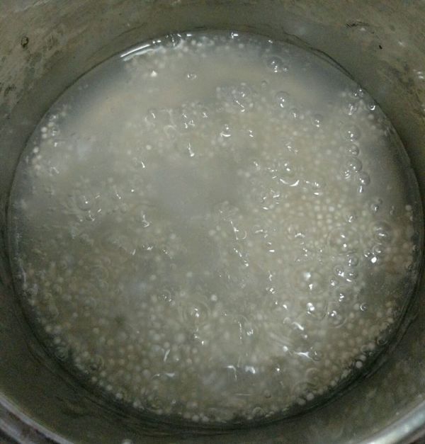 椰汁火龙果西米捞