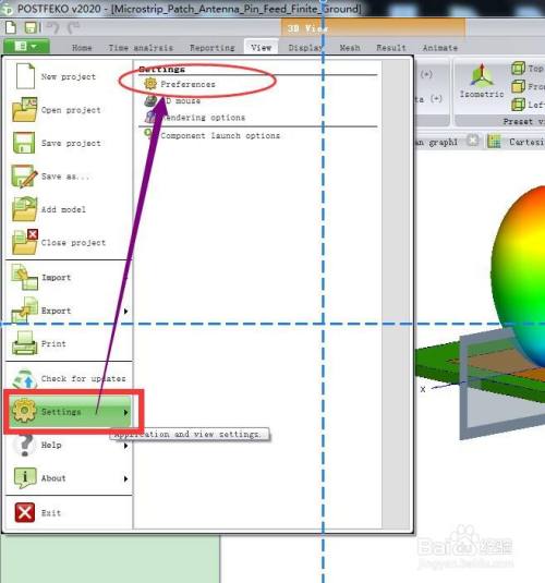 如何修改FEKO中3D仿真结果Legend的字体大小？
