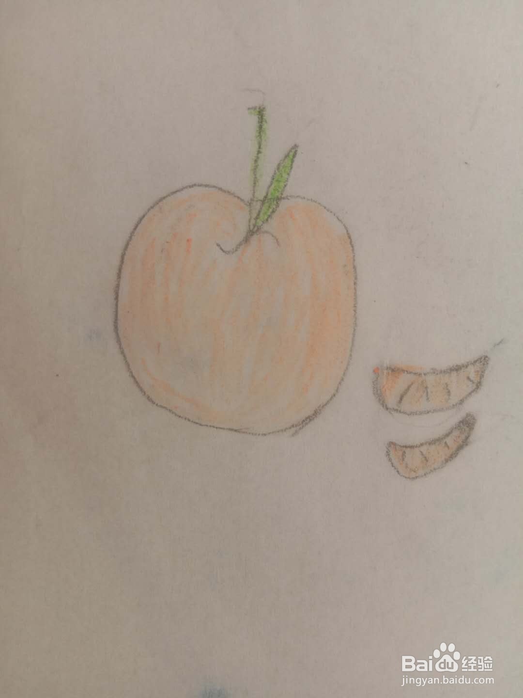 简笔画 如何画橘子