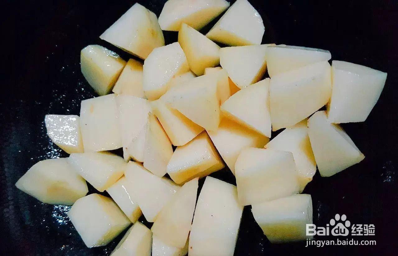 孜然土豆火腿肠的做法!