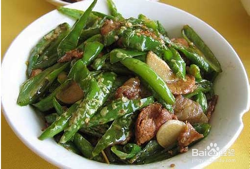 青椒炒肉的做法