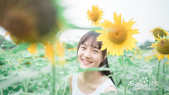 Photoshop怎么样调出向日葵中女孩日系暖色效果