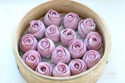 怎么做紫薯玫瑰花馒头