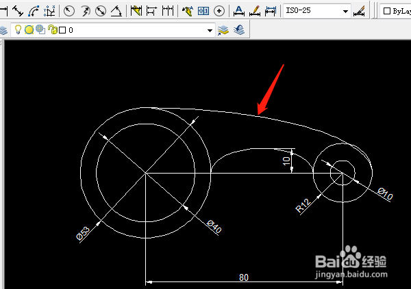 绘制CAD的椭圆弧之实例