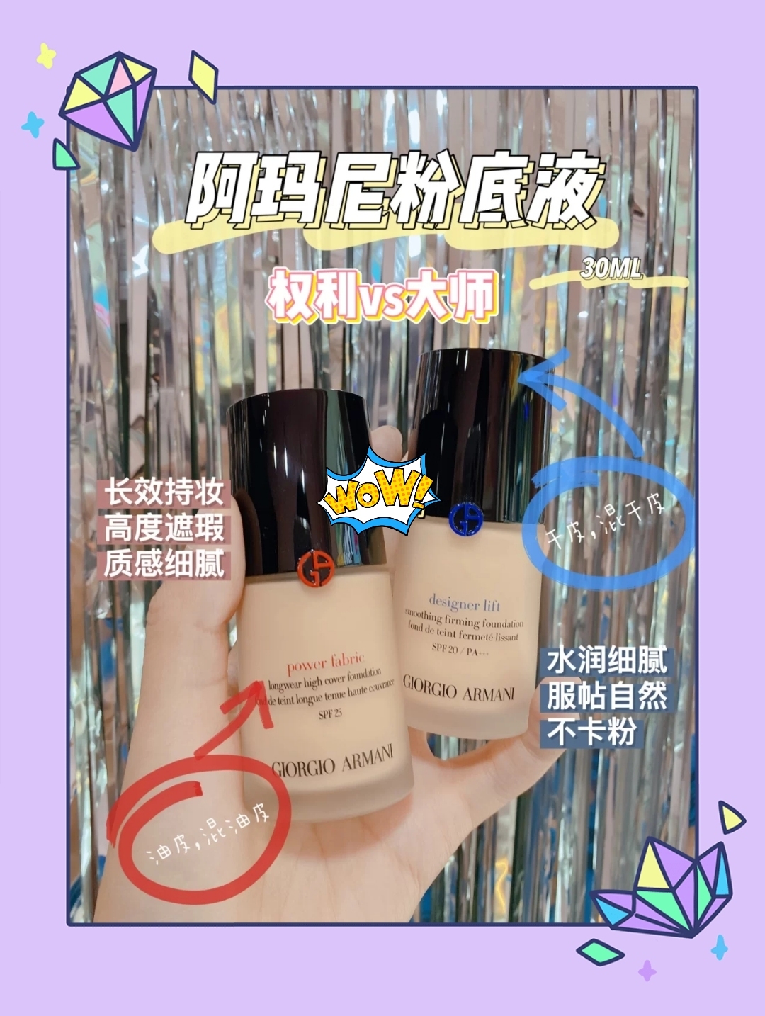 阿玛尼大师粉底液or阿玛尼权利粉底液究竟哪款才适合你呢？