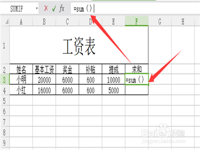 Excel软件怎么求和