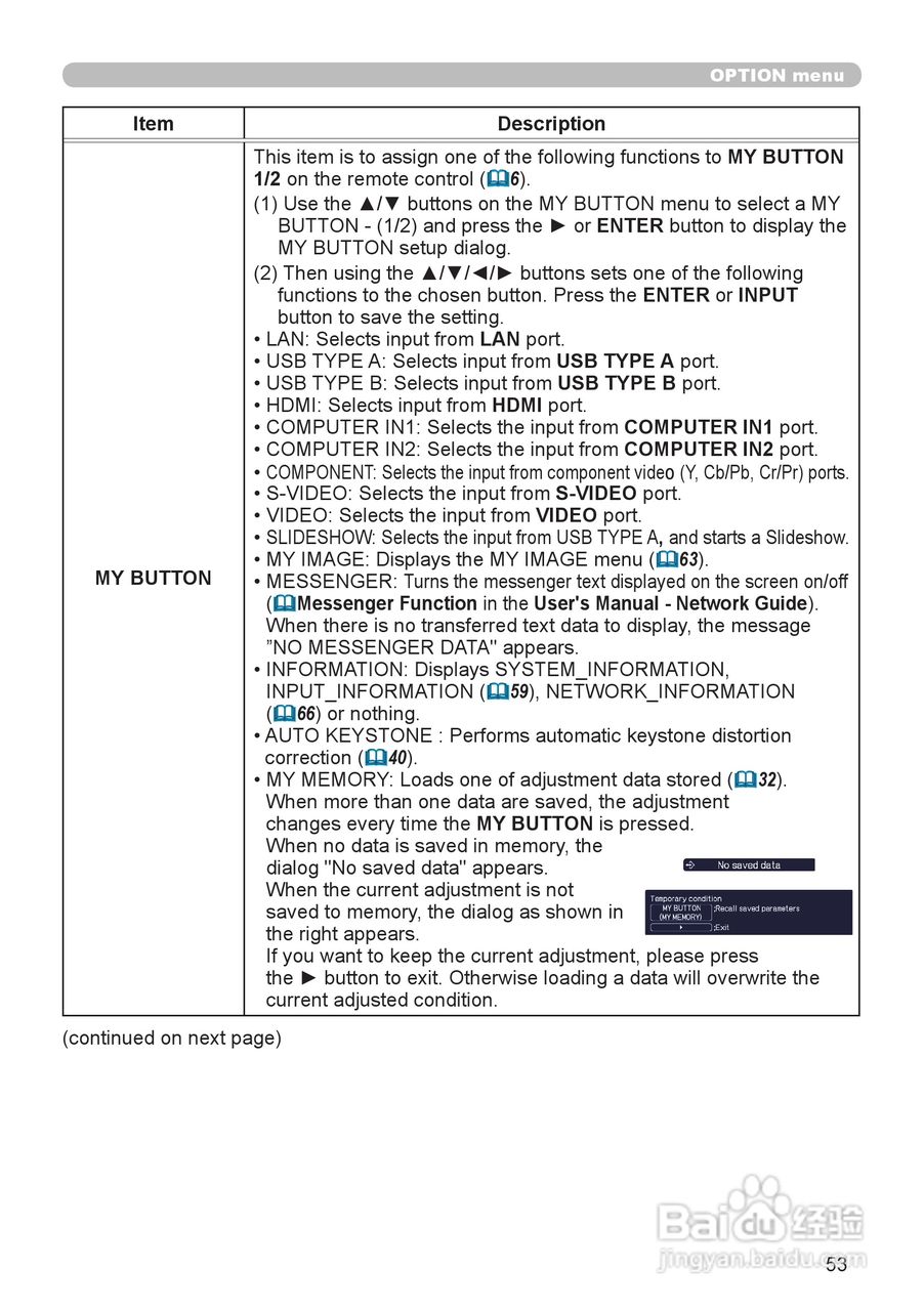 日立 CP-WX3011N投影机说明书:[6]