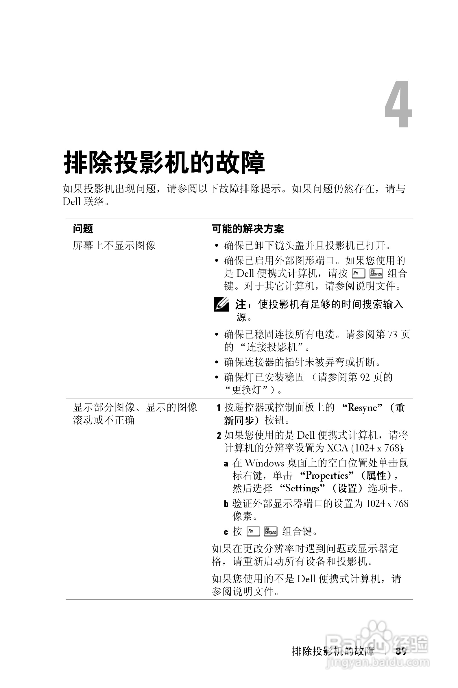 DELL Dell 1100MP Projector投影机说明书:[9]