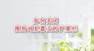 <b>如何关闭搜狗浏览器上的扩展工具栏</b>