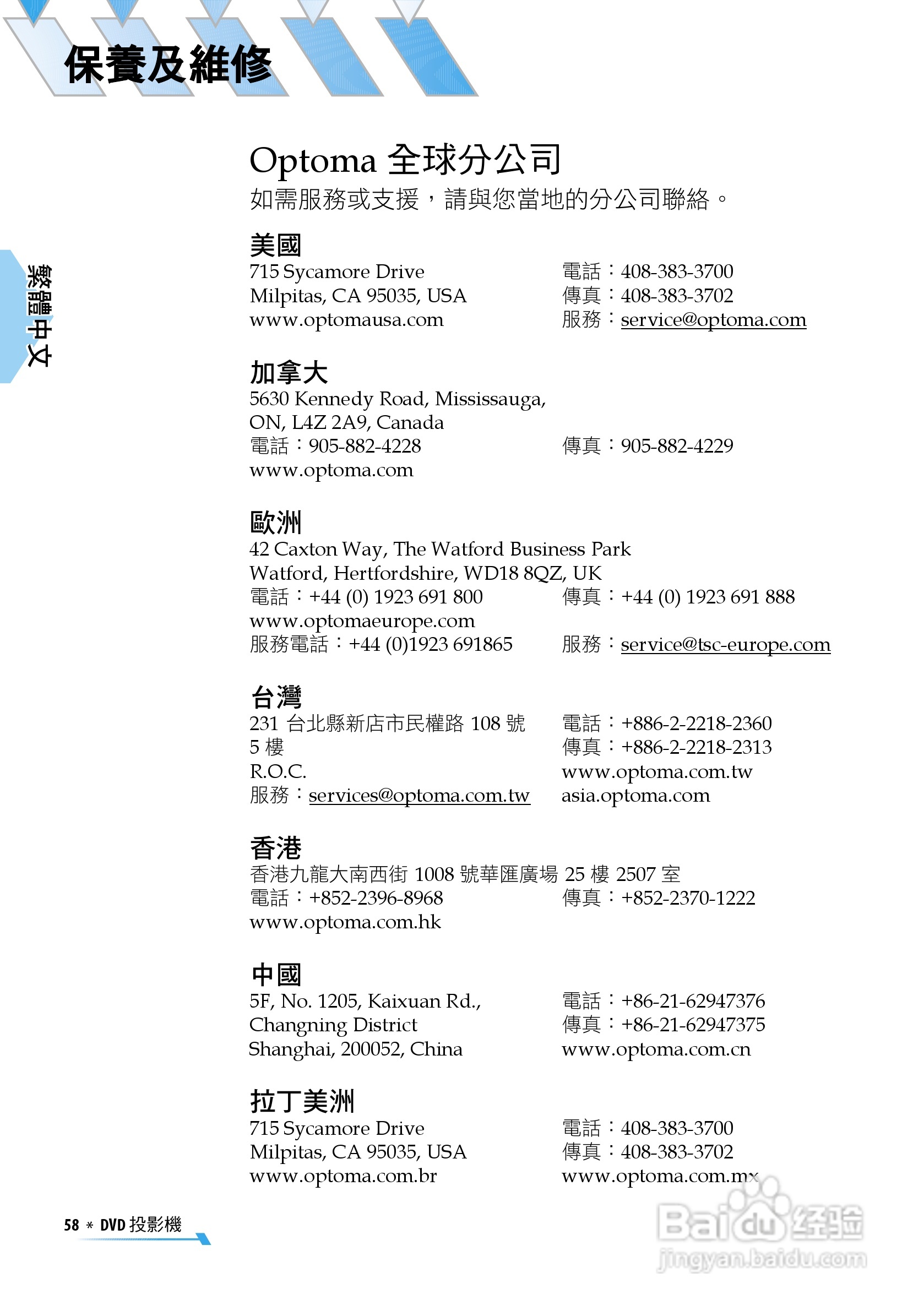 奥图码 U2投影机说明书:[6]