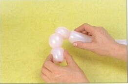 魔法气球造型教程系列之：[21]五瓣花束