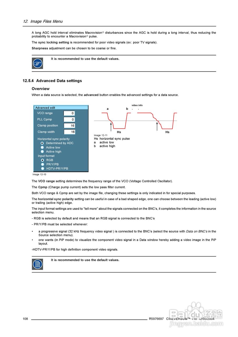 Barco巴可 Cine VERSUM 110投影机说明书:[12]
