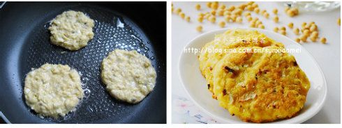 【豆渣小鱼饼】----周末版的家常主食