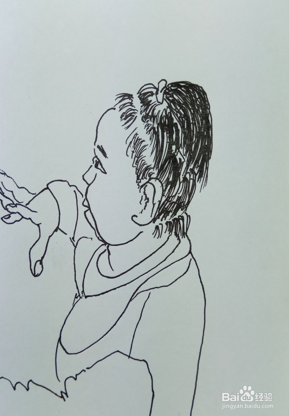 怎样画儿童简笔画我来玩剪刀石头布