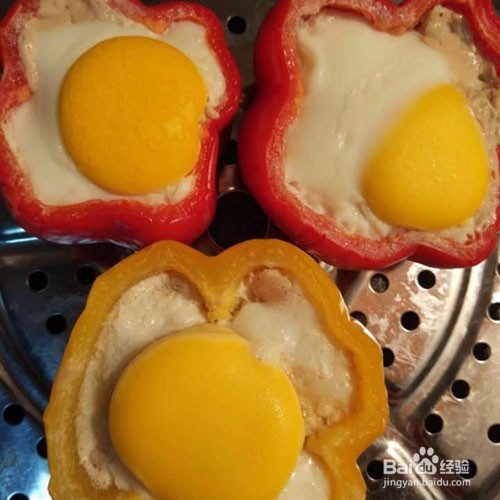 彩椒肉沫蒸蛋的做法