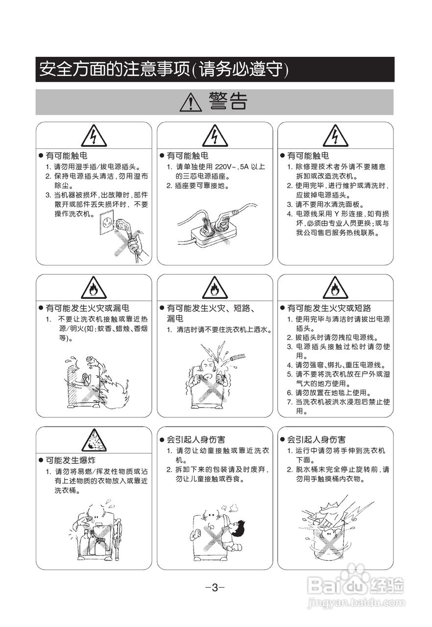 LG XQB50-307SF洗衣机使用说明书:[1]