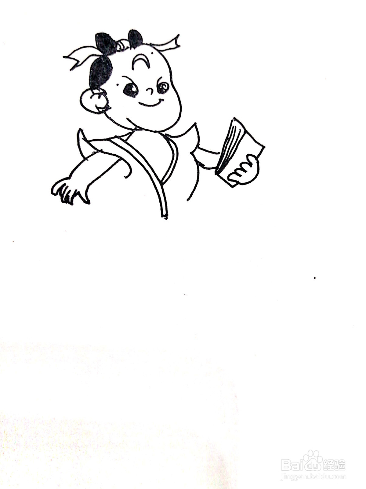 葫芦娃线描画怎么画