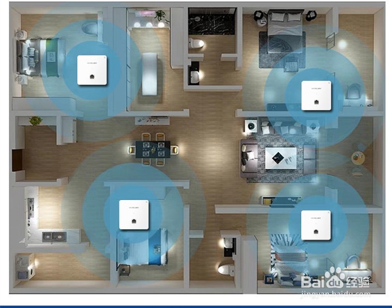通过poe供电和ap面板实现wifi网络全屋覆盖