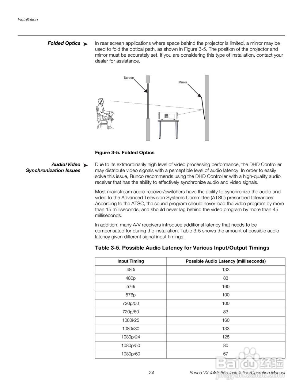 Runco VX-55d投影机使用说明书:[4]