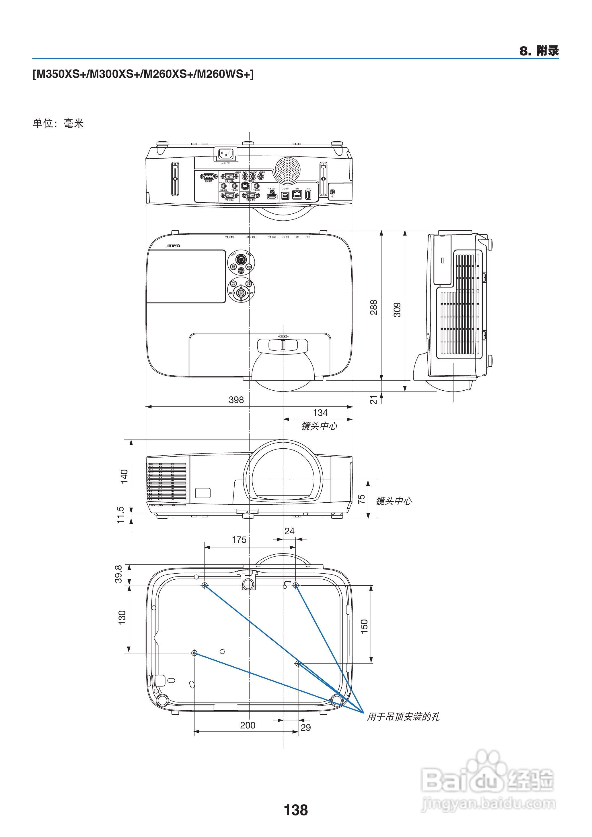 NEC NP-M260W+投影机使用说明书:[15]