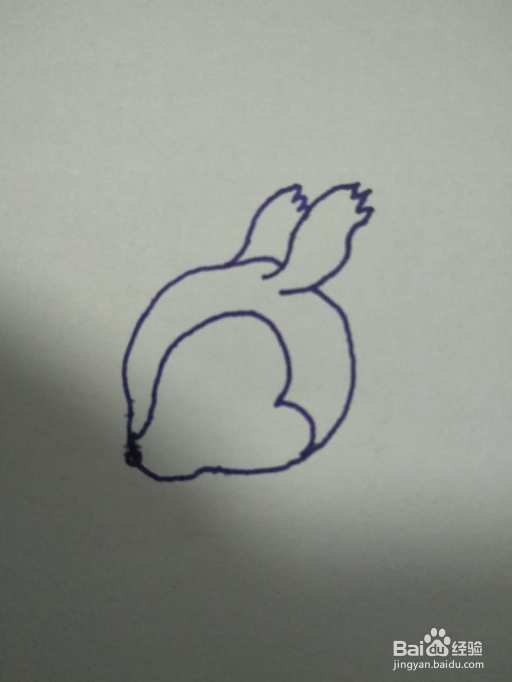 小松鼠的简笔画法