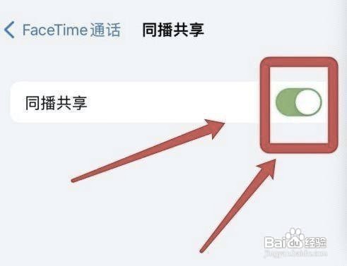 iPhone手机如何设置FaceTime通话同播共享