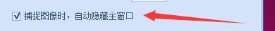 截图精灵捕捉图像时如何自动隐藏主窗口