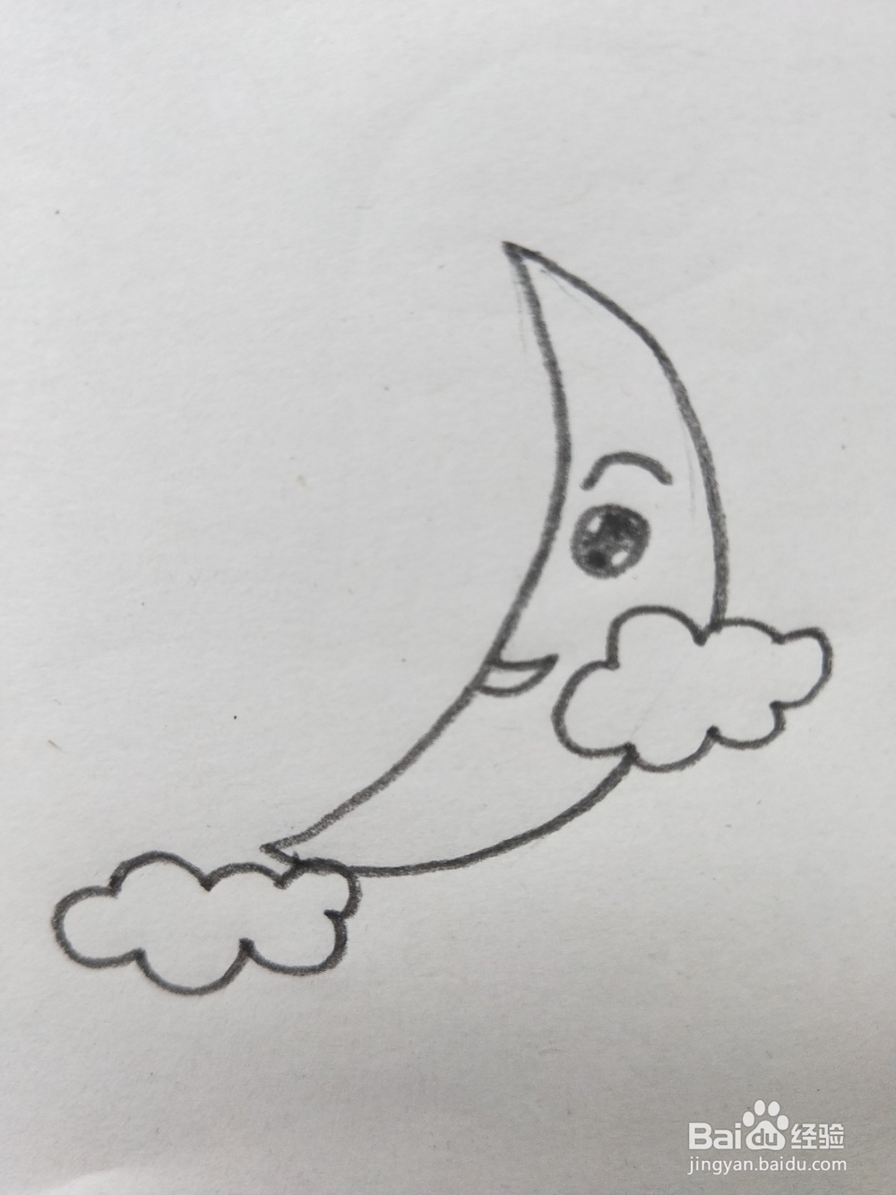 月亮的简笔画教程