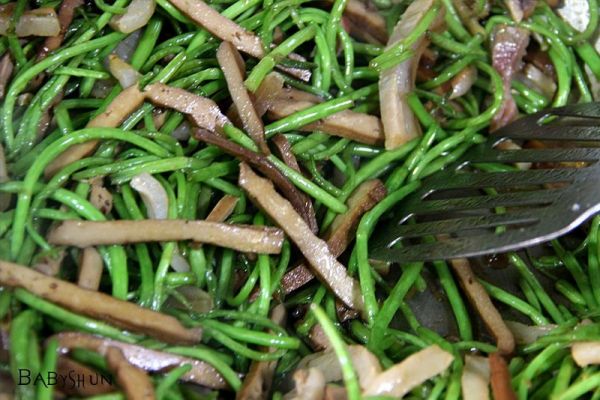 顺小煮-香干芦蒿炒咸肉