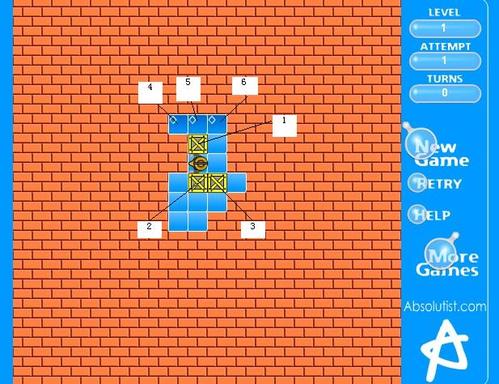 “经典推箱子”第一关攻略