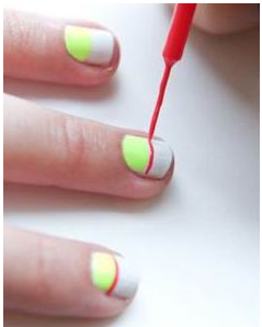 霓虹美甲教程