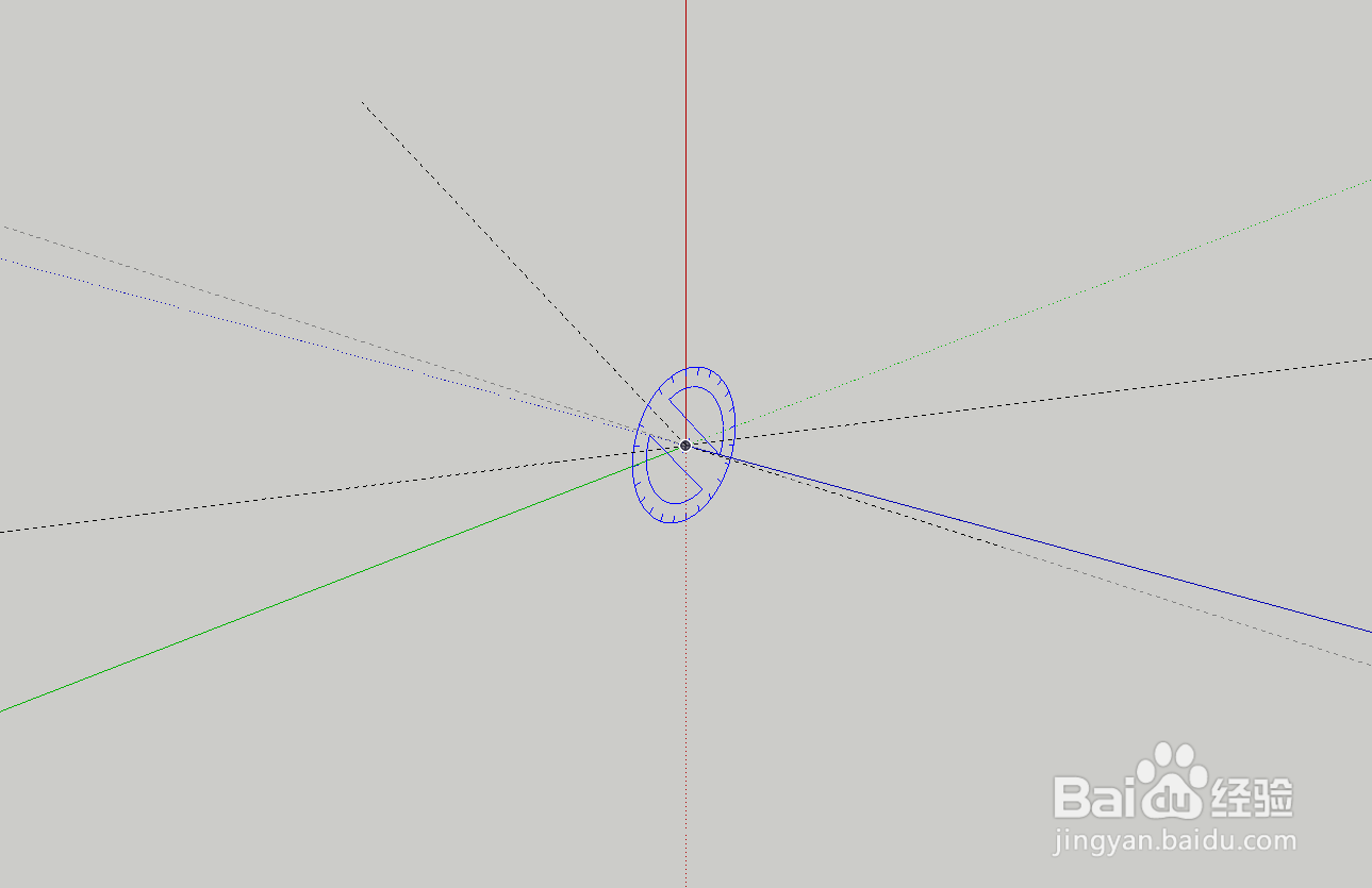 草图大师如何测量角度并创造参考线呢？