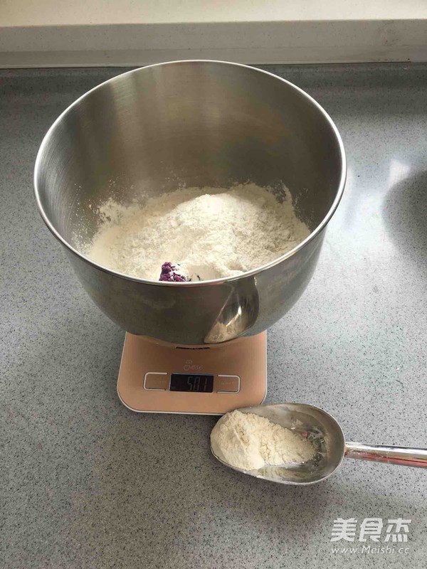 紫薯玫瑰花馒头