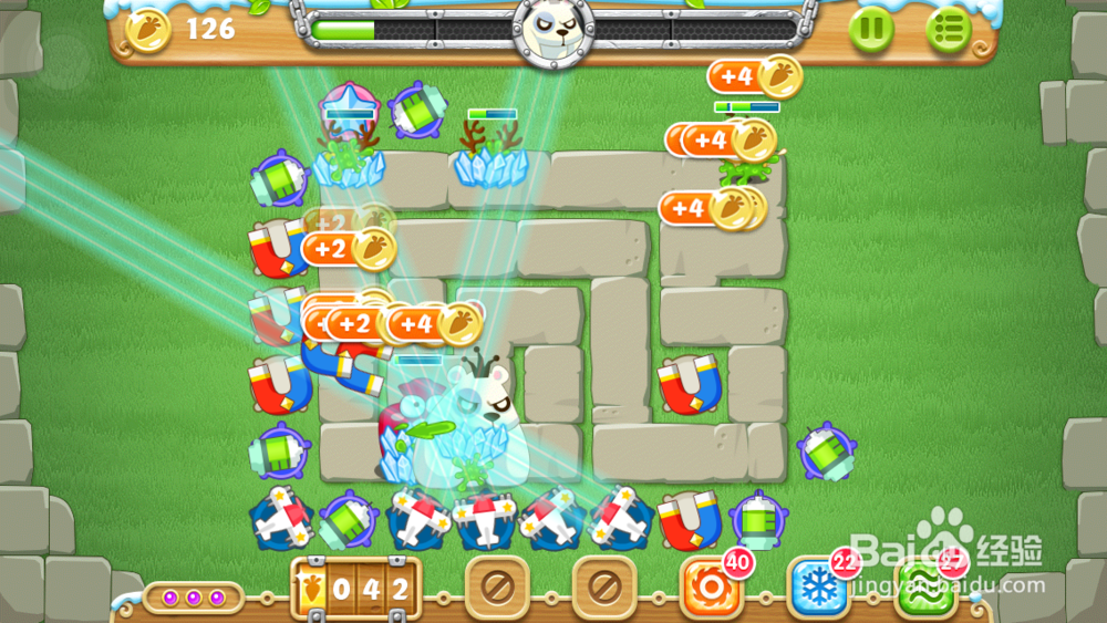 保卫萝卜2 地下庄园主题：[5]D13水晶、金萝卜