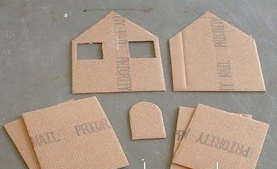 纸箱做模型屋的教程