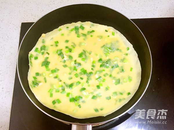 初春早餐之韭菜鸡蛋饼