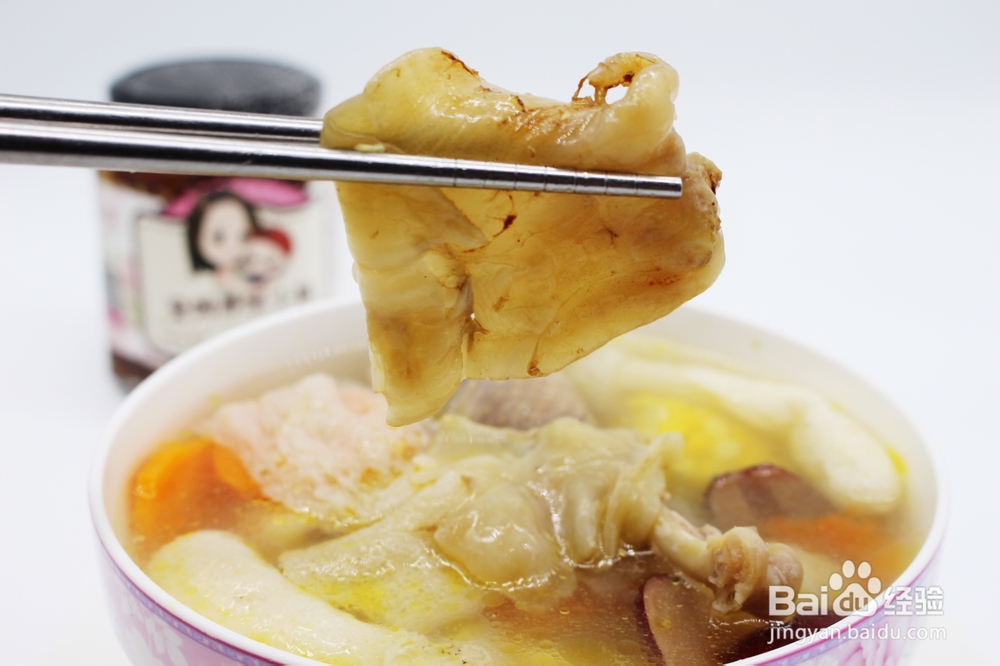 妈妈教我做的竹荪花胶珍珠鸡汤